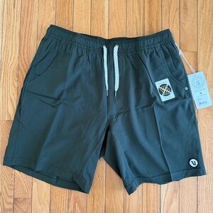 Vuori Kori Lined Shorts - 7” Inseam - Large - Olive Green